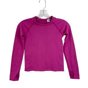 Z by Zella Shirt Youth Small Pink Stretch Short Sleeve Activewear Athletic Kids